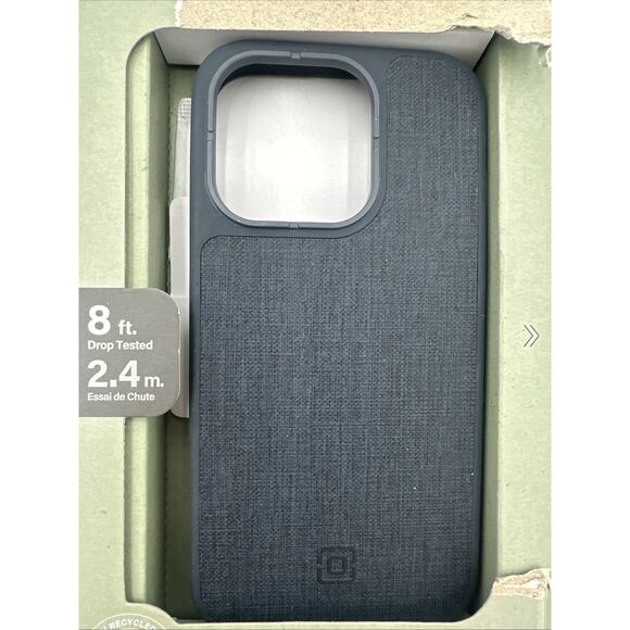 Incipio cru. Protective Magsafe Case iPhone 15 Pro (6.1" Large Cam) Navy Canvas - Picture 3 of 6